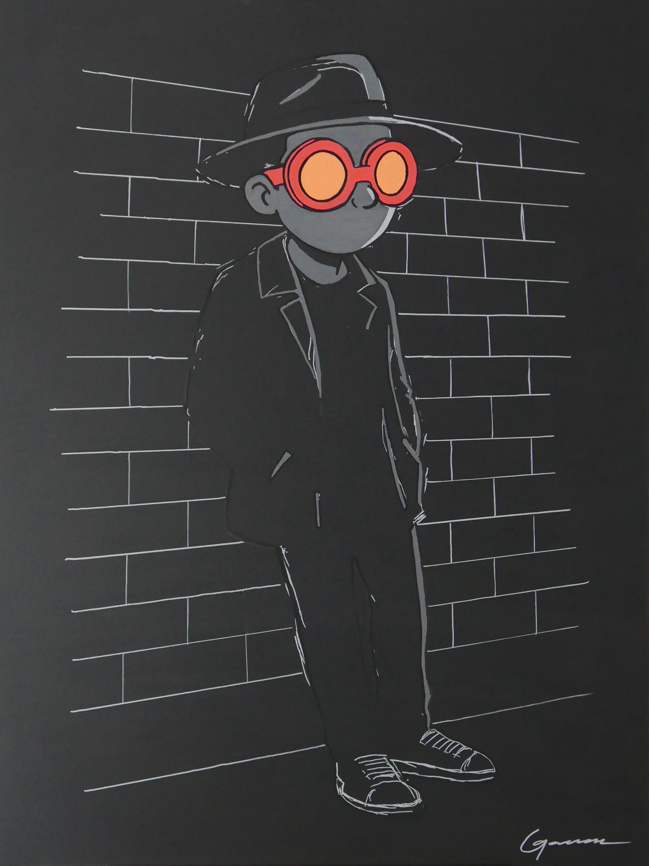 Augustus No Words, 36x48in, Acrylic on Canvas