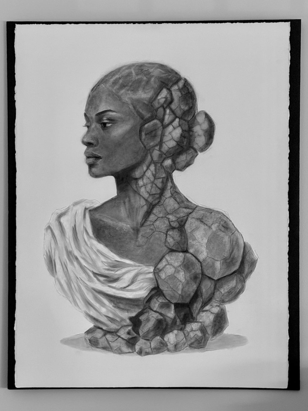 Queen - Unbroken Charcoal Drawing