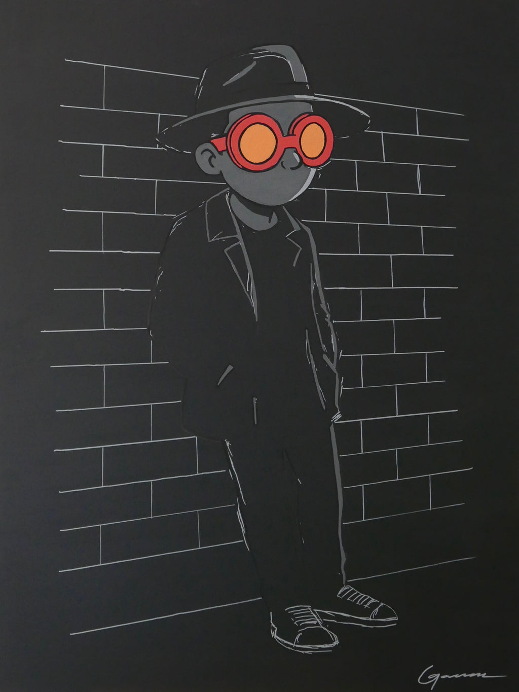 Augustus No Words, 36x48in, Acrylic on Canvas