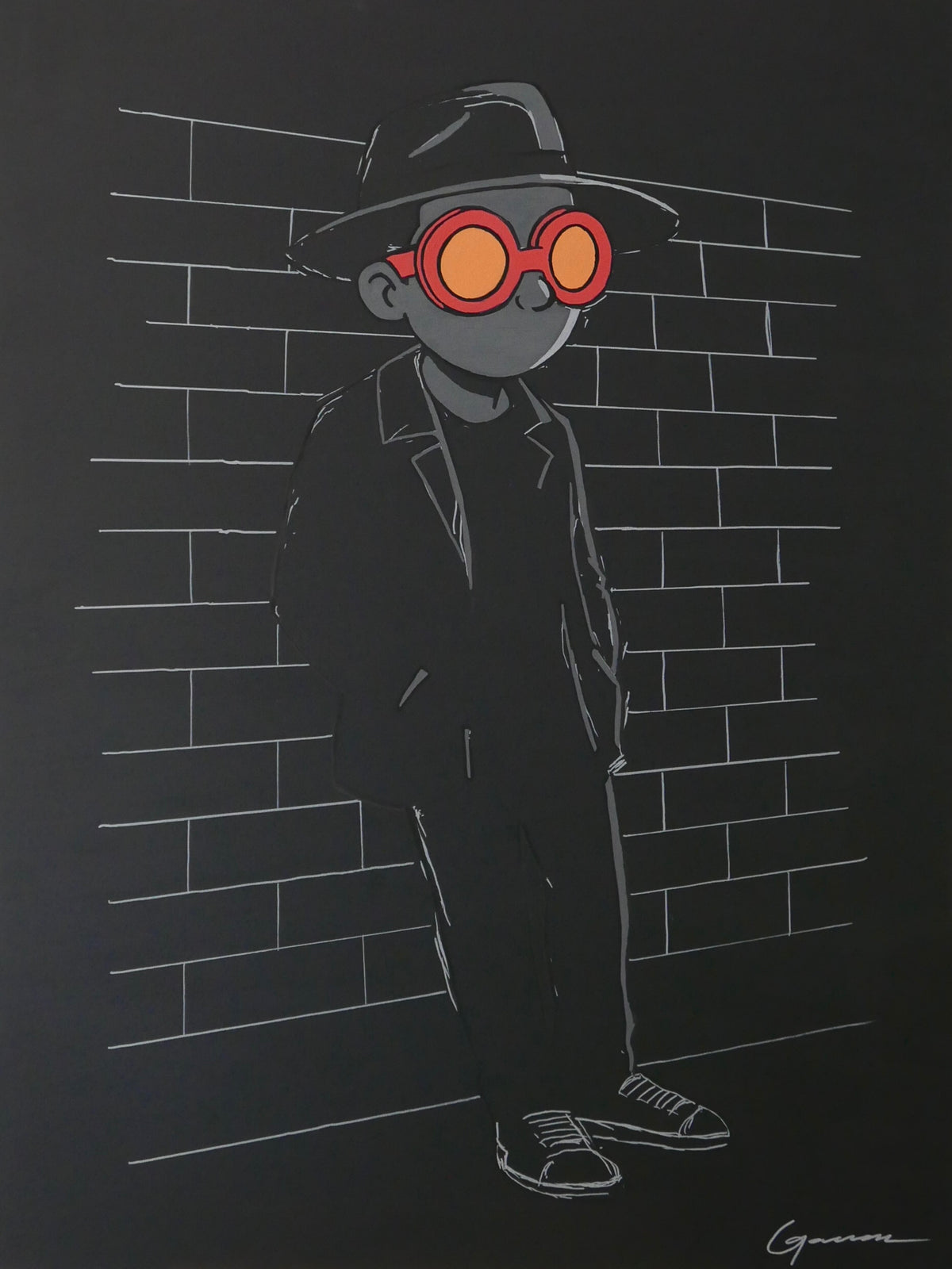 Augustus No Words, 36x48in, Acrylic on Canvas