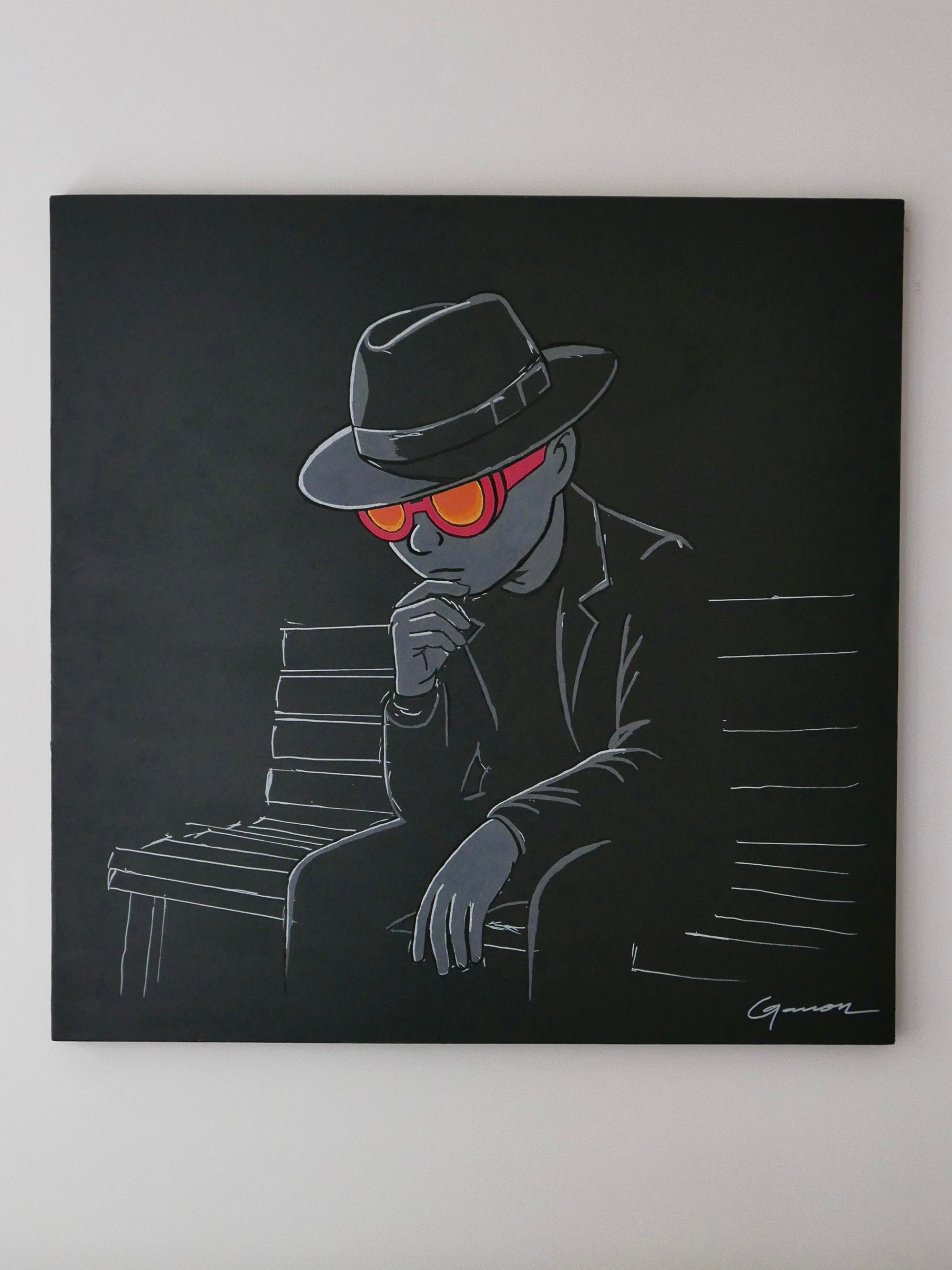 Augustus A Moment Please, 36x36in, Acrylic on Canvas