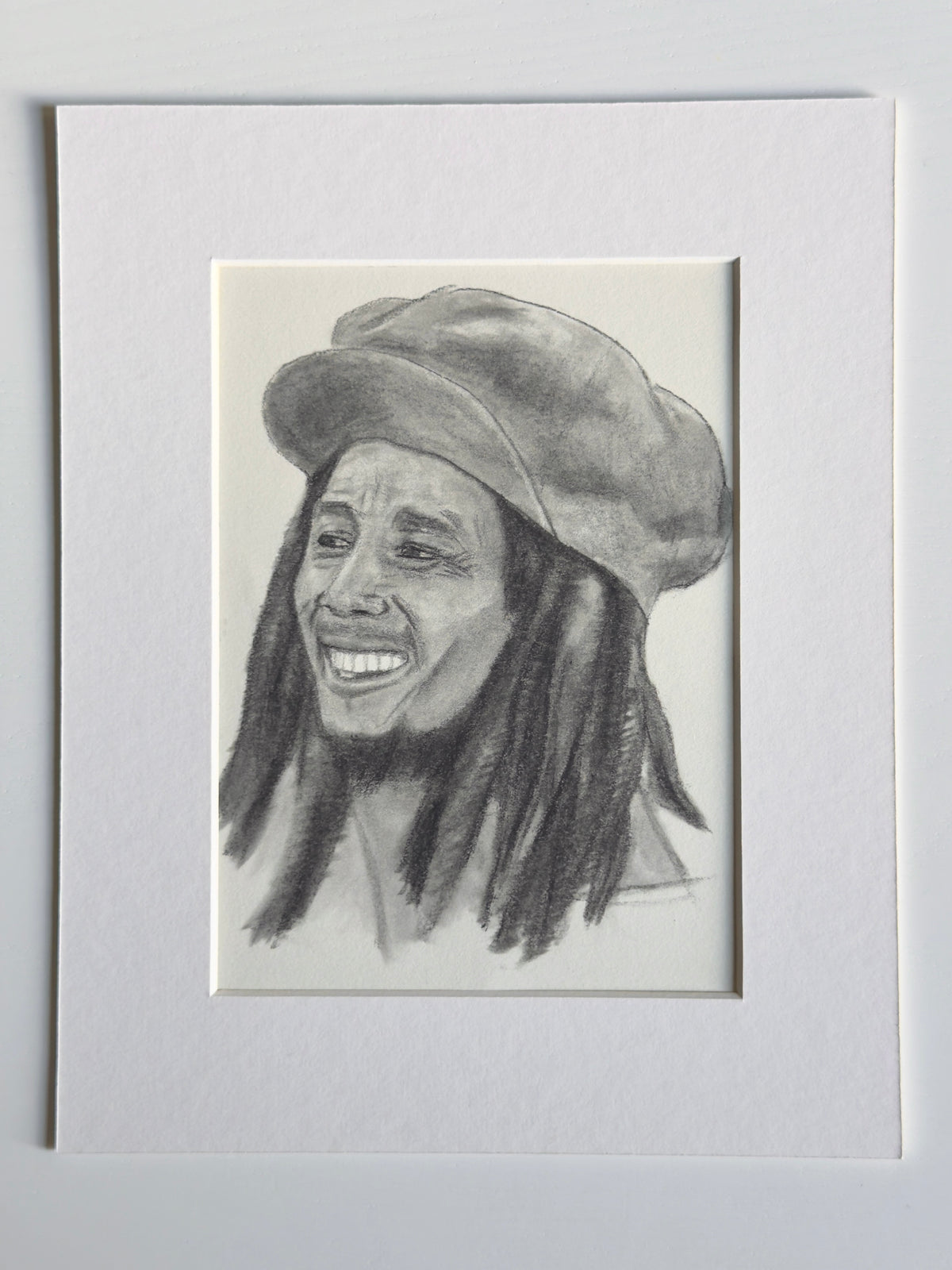 Bob, Charcoal on Paper, 6x8in