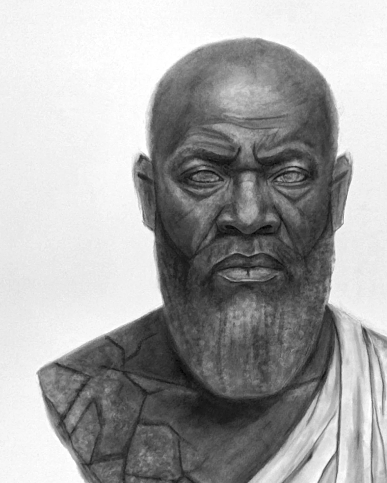 Sage - Unbroken Charcoal Drawing