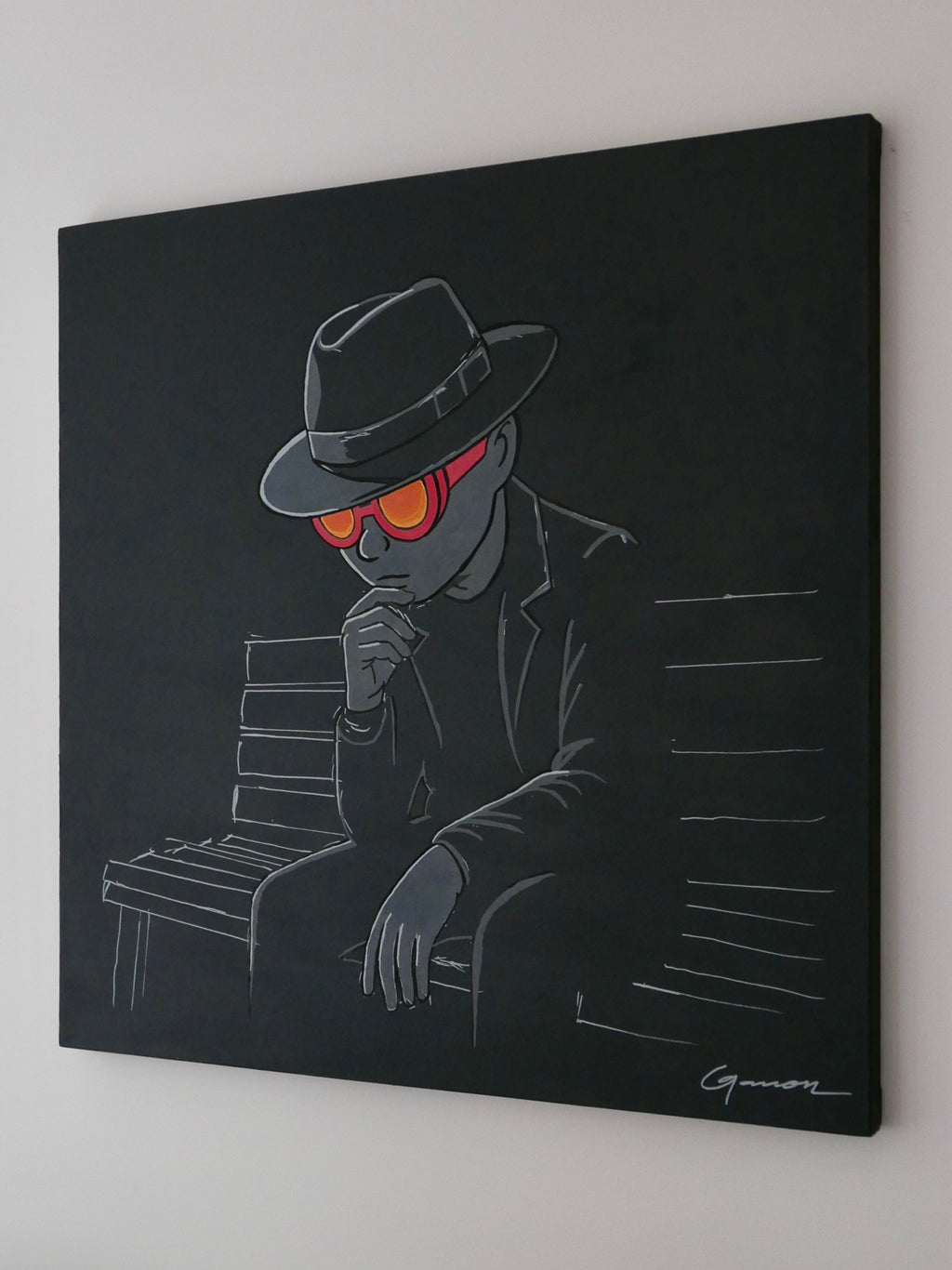 Augustus A Moment Please, 36x36in, Acrylic on Canvas