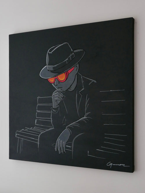 Augustus A Moment Please, 36x36in, Acrylic on Canvas