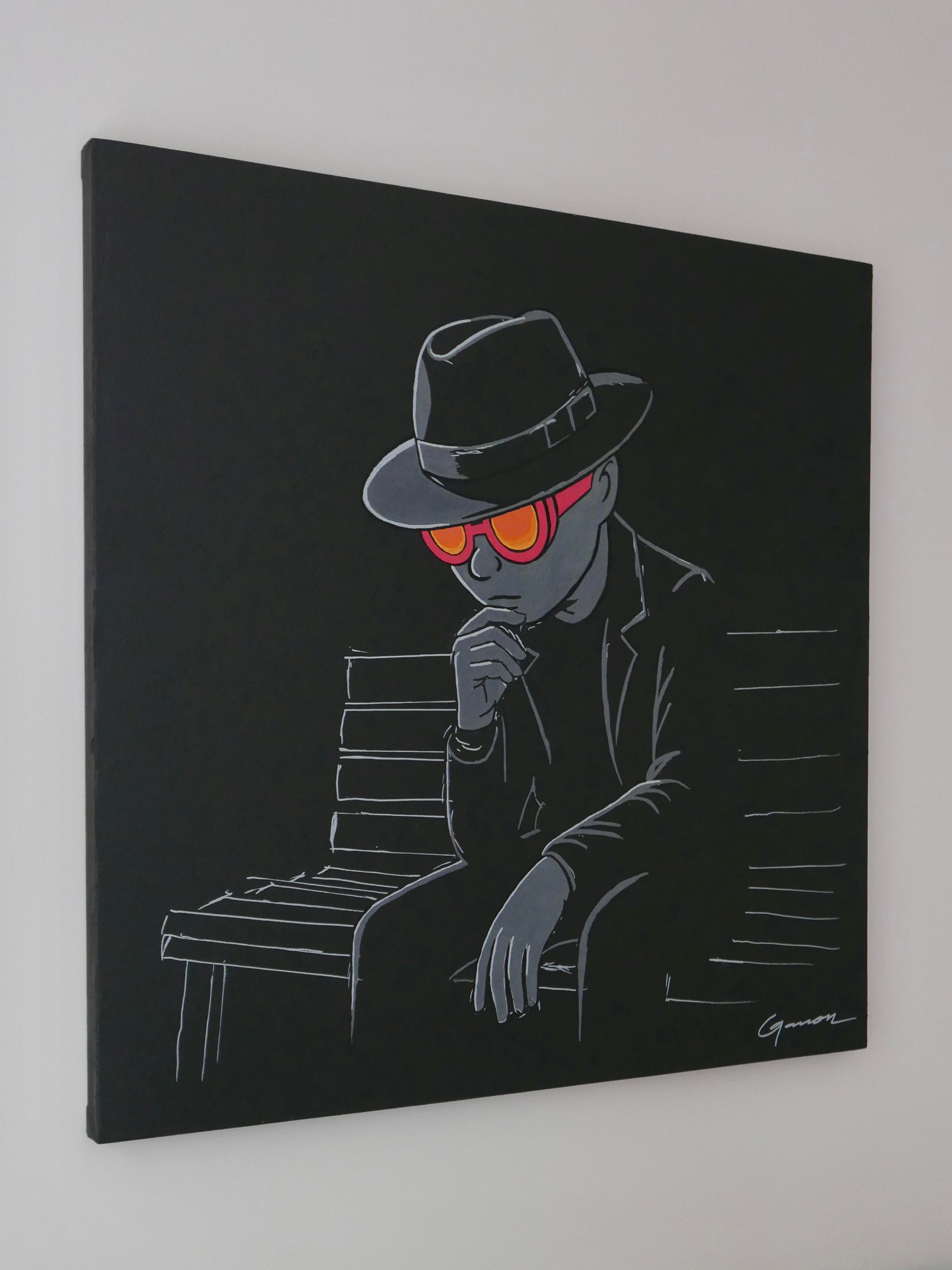 Augustus A Moment Please, 36x36in, Acrylic on Canvas