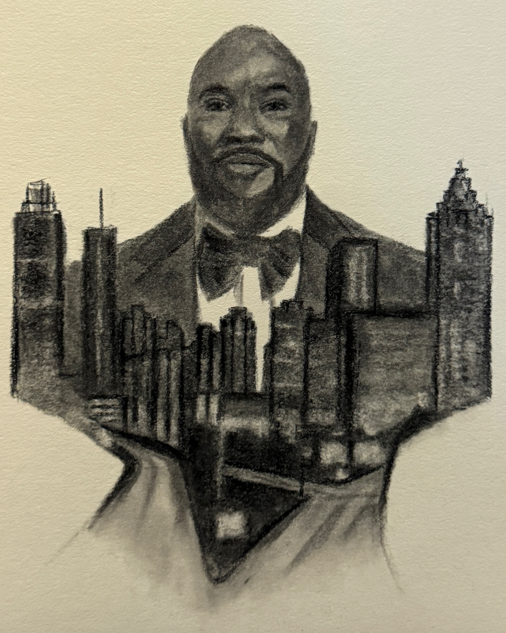 Young, Charcoal on Paper, 6x8in