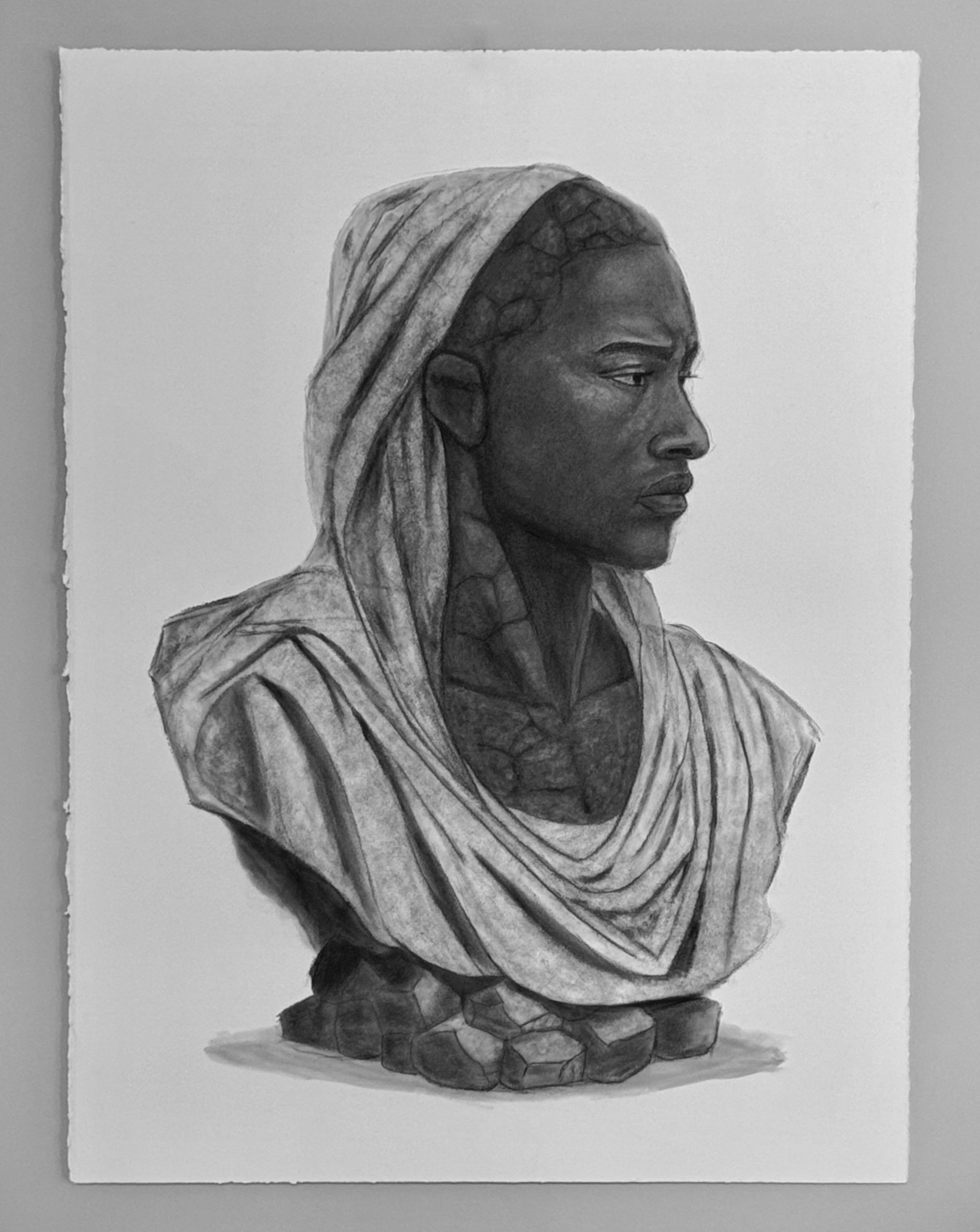 Rogue - Unbroken Charcoal Drawing