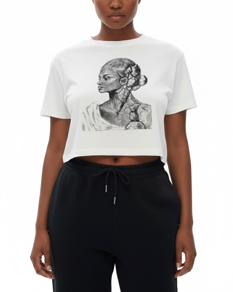 Unbroken Queen Crop T-Shirt