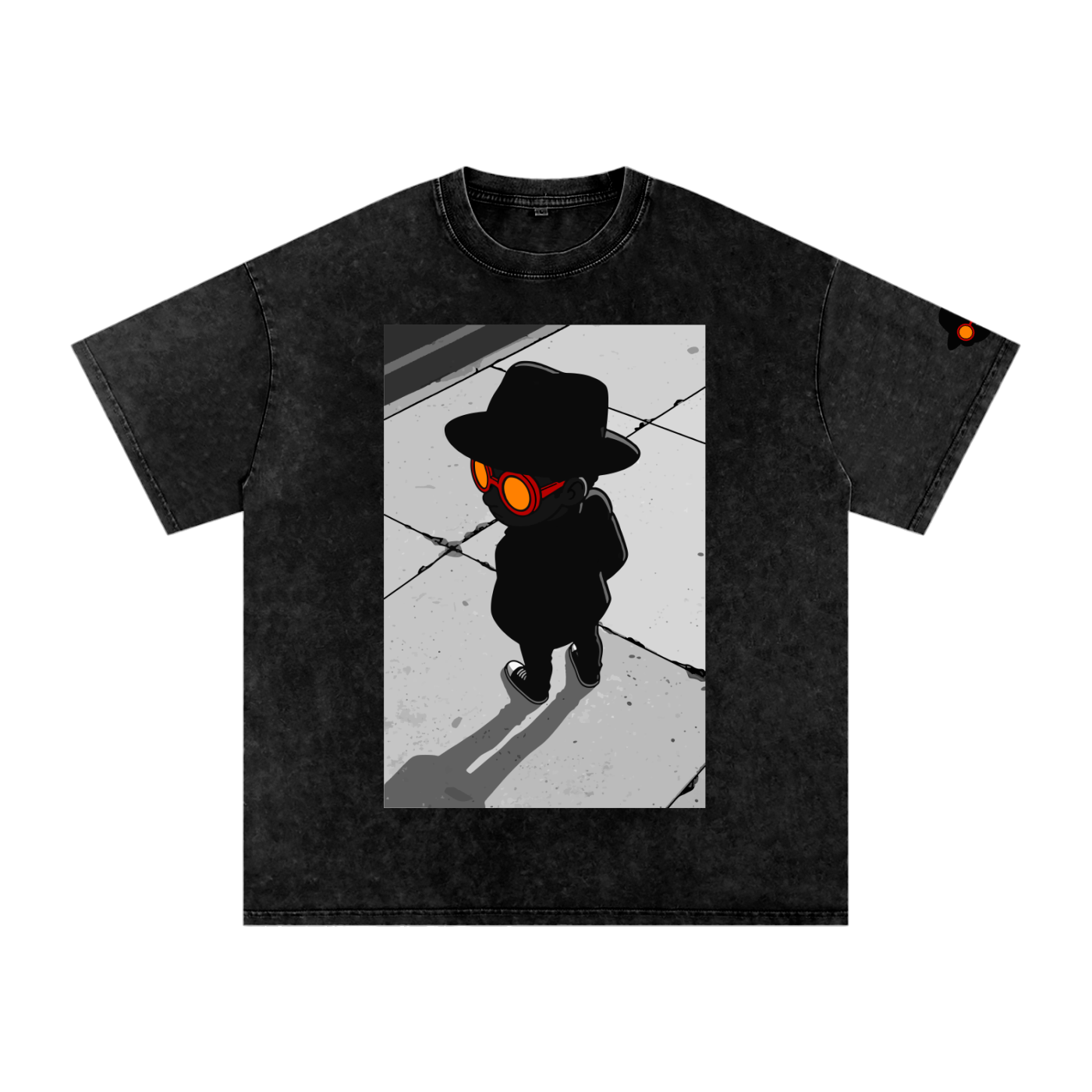 Casual,Street,Washed,Oversized