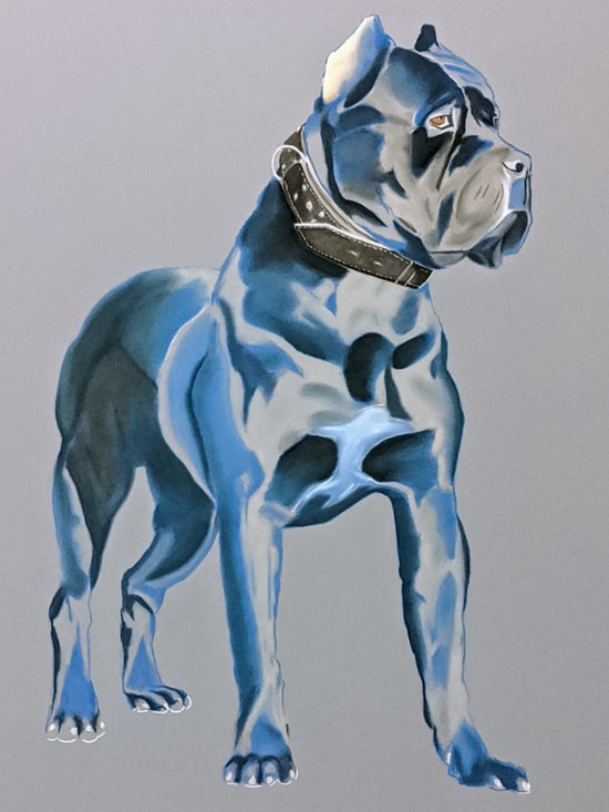 Trained, Pastel on Panel, 18x24in
